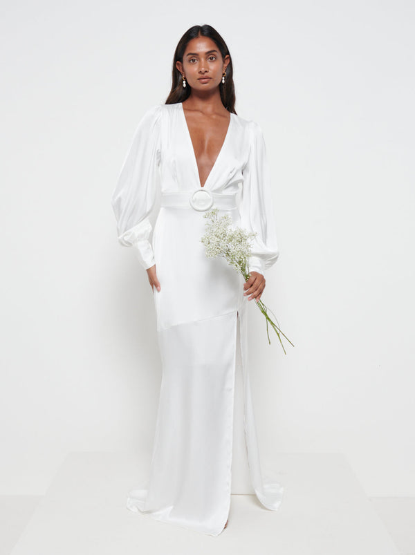 pretty lavish Alexis Belted Maxi Dress