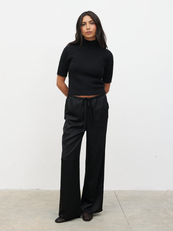 Pretty Lavish Alia Fluffy High Neck Knit Top