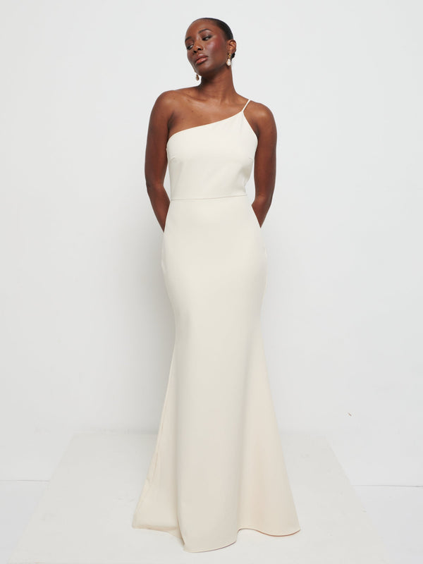 Pretty Lavish Amelia Crepe Maxi Bridesmaid Dress