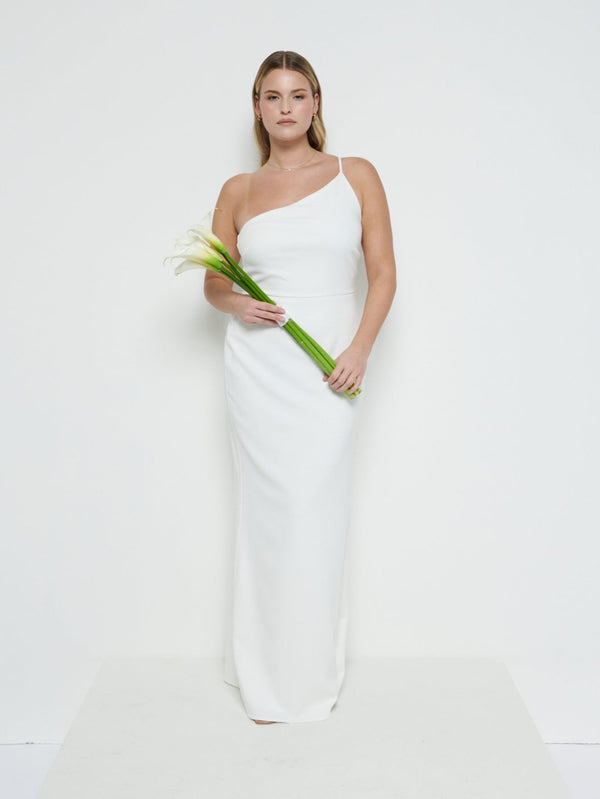 Pretty Lavish Amelia Crepe Maxi Bridesmaid Dress