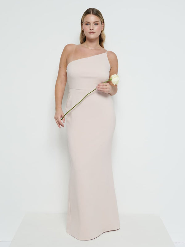 pretty lavish Amelia Crepe Maxi Bridesmaid Dress