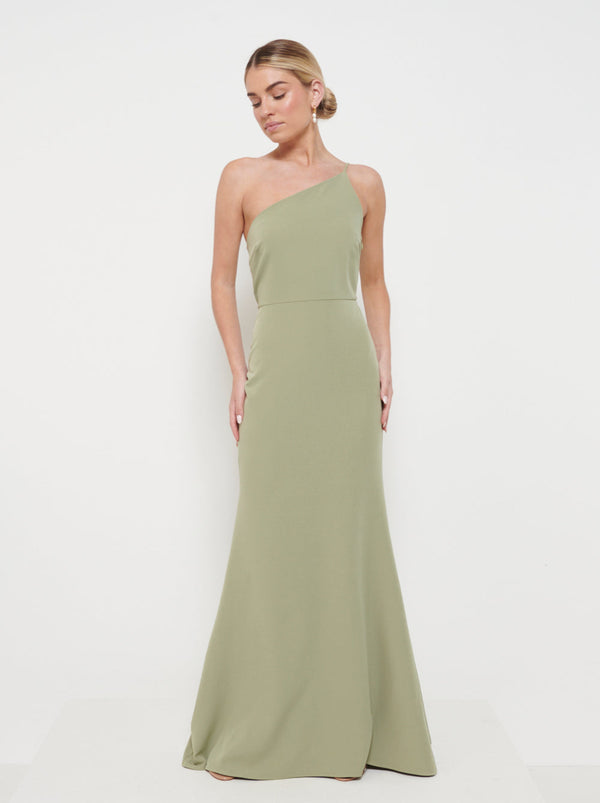 pretty lavish Amelia Crepe Maxi Bridesmaid Dress