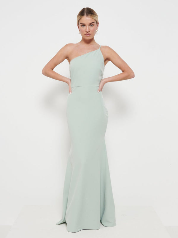 pretty lavish Amelia Crepe Maxi Bridesmaid Dress