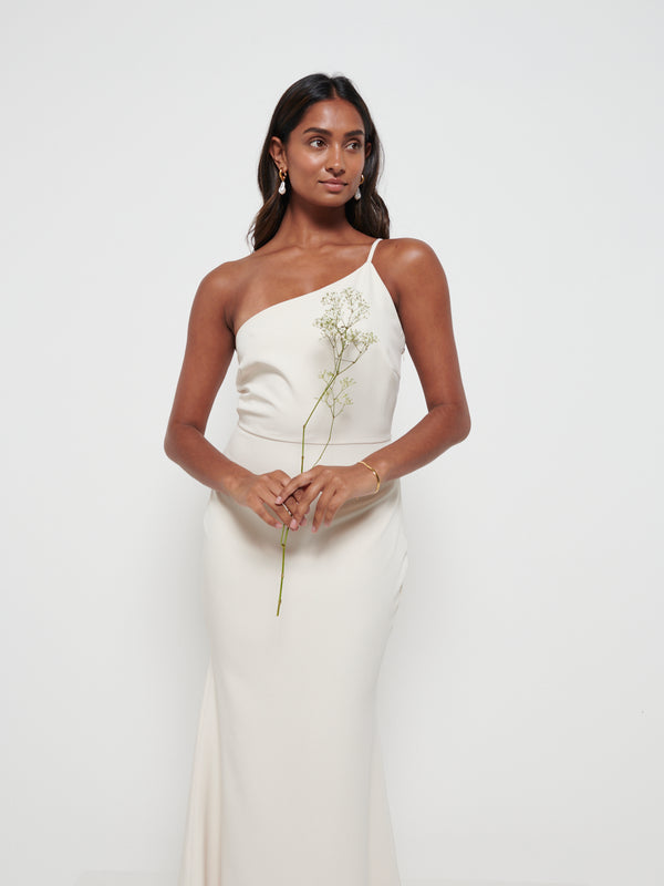 Pretty Lavish Amelia Crepe Maxi Bridesmaid Dress