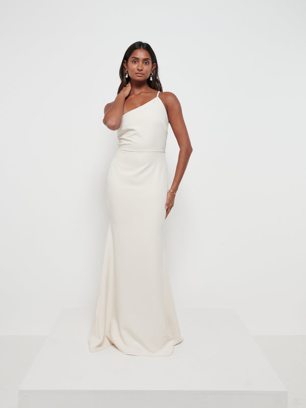 Pretty Lavish Amelia Crepe Maxi Bridesmaid Dress