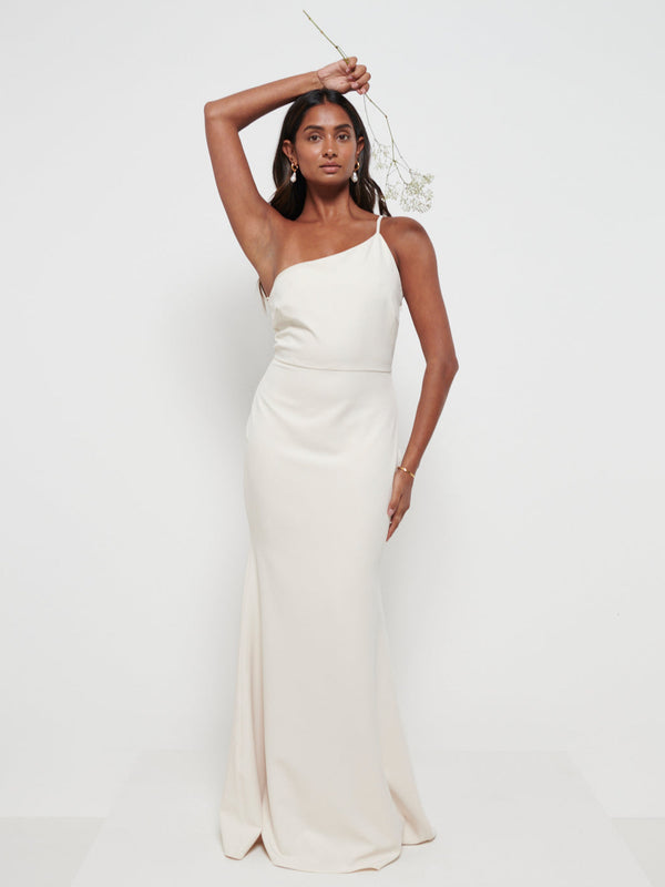 pretty lavish Amelia Crepe Maxi Bridesmaid Dress