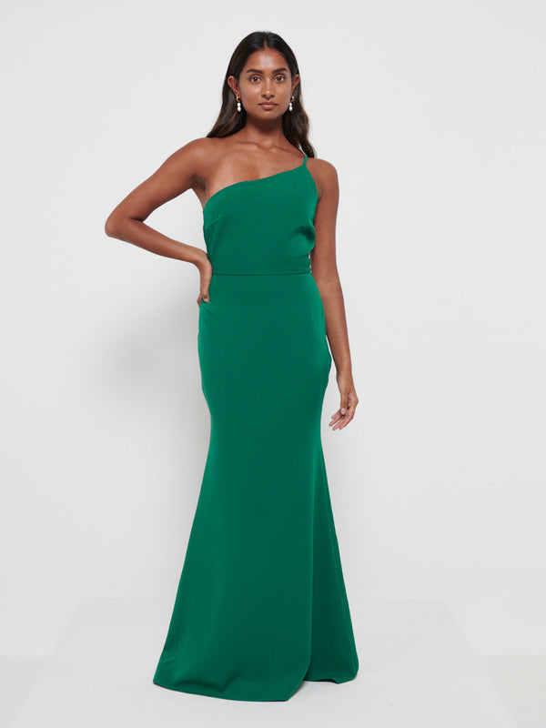 pretty lavish Amelia Crepe Maxi Bridesmaid Dress