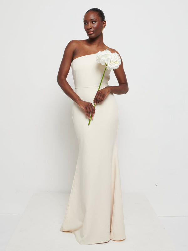 pretty lavish Amelia Crepe Maxi Bridesmaid Dress