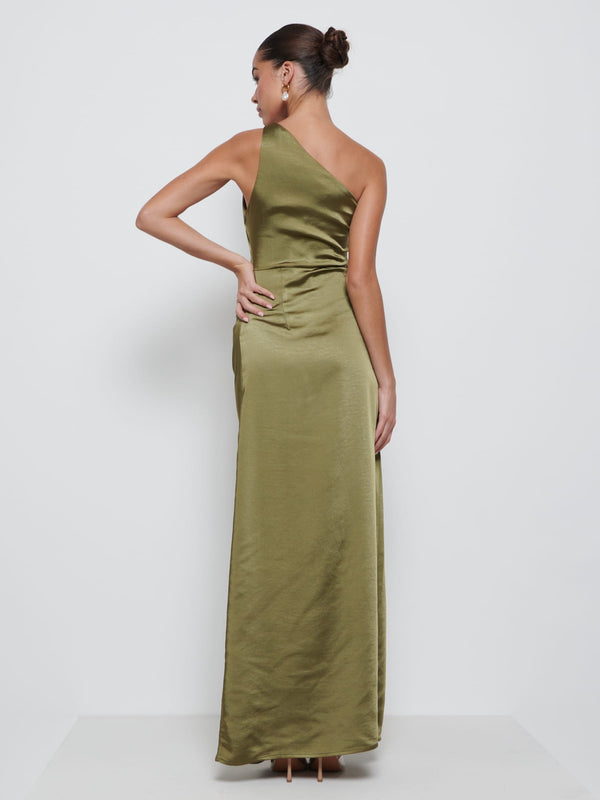 Pretty Lavish Amelia Ruched Maxi Bridesmaid Dress