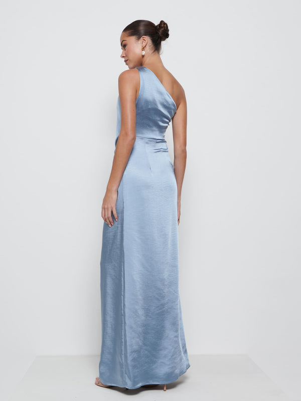 Pretty Lavish Amelia Ruched Maxi Bridesmaid Dress