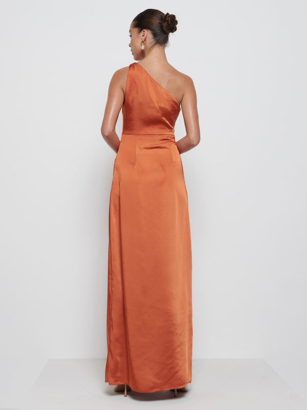 Pretty Lavish Amelia Ruched Maxi Bridesmaid Dress