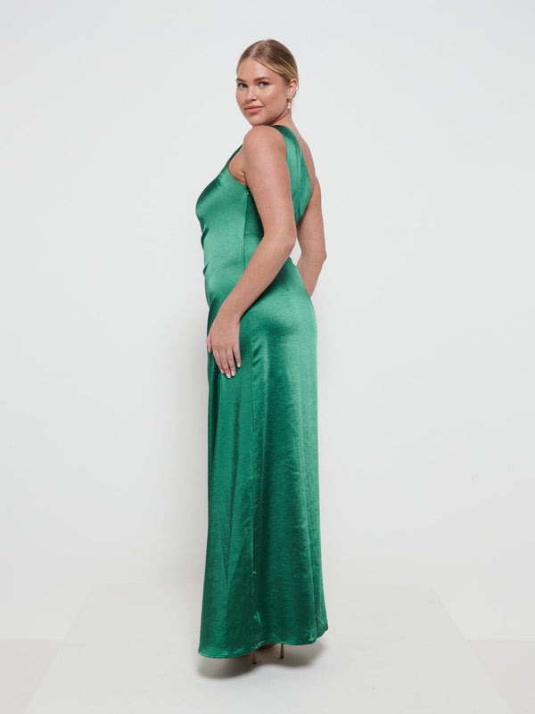 Pretty Lavish Amelia Ruched Maxi Bridesmaid Dress
