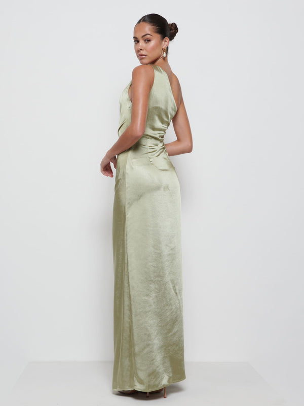 Pretty Lavish Amelia Ruched Maxi Bridesmaid Dress