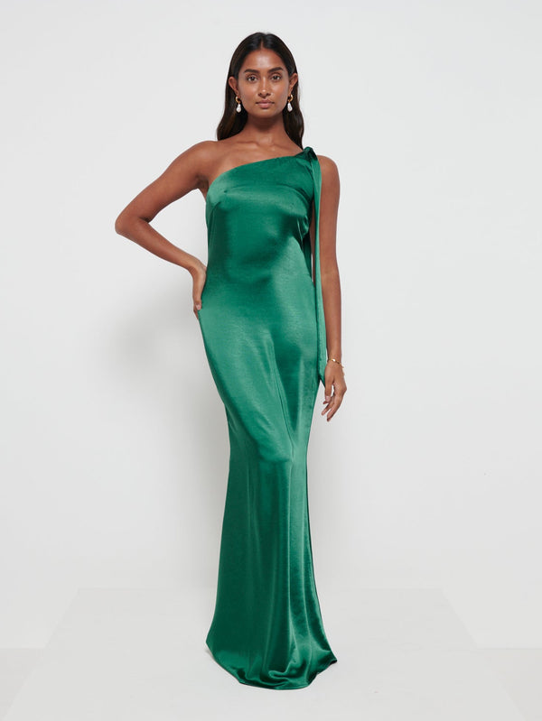 pretty lavish Amelia Tie Maxi Bridesmaid Dress