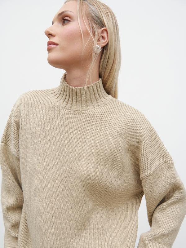 Pretty Lavish Amory Grown Neck Knit Jumper