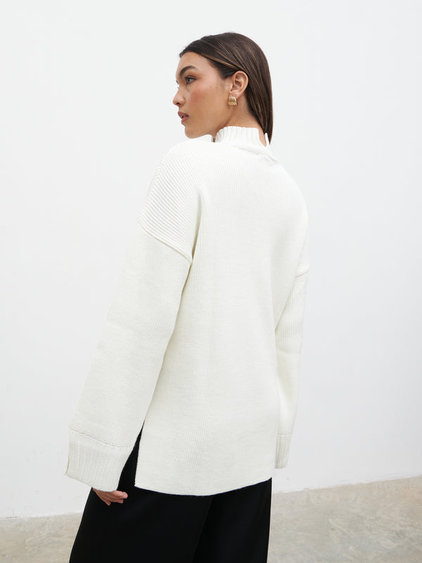 Pretty Lavish Amory Grown Neck Knit Jumper