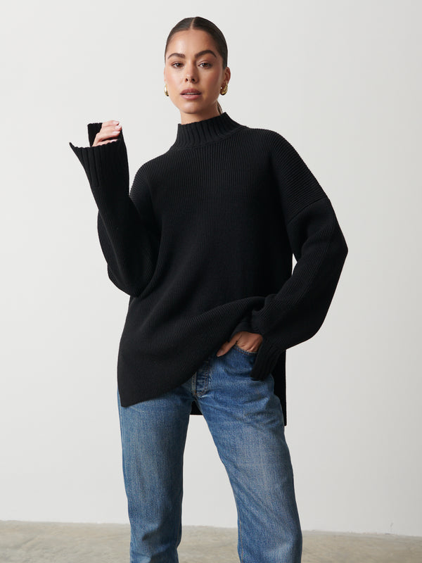 pretty lavish Amory Grown Neck Knit Jumper