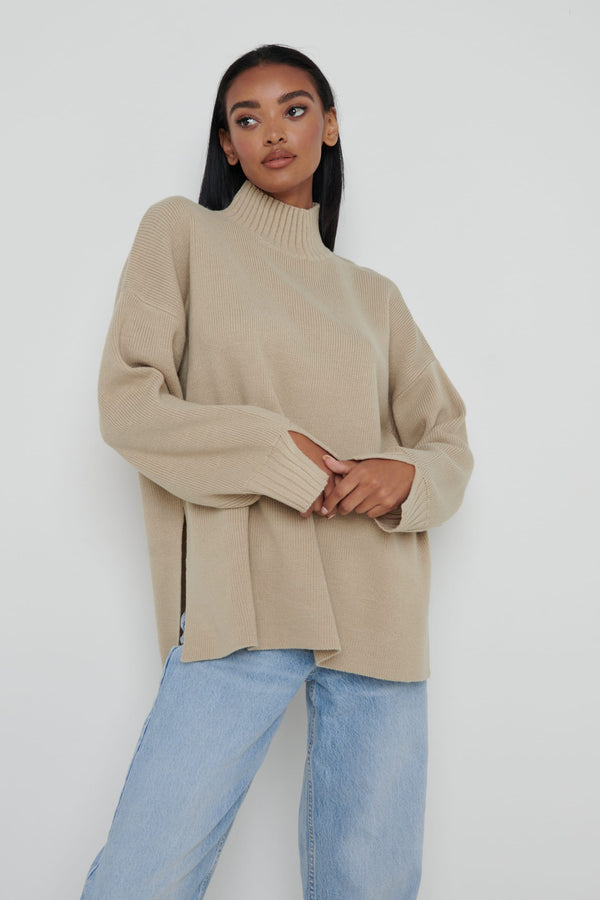 Pretty Lavish Amory Grown Neck Knit Jumper
