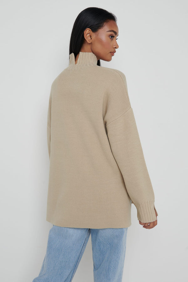 Pretty Lavish Amory Grown Neck Knit Jumper