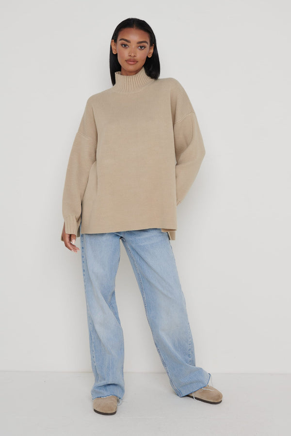 Pretty Lavish Amory Grown Neck Knit Jumper