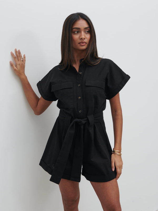 Pretty Lavish Anica Utility Playsuit