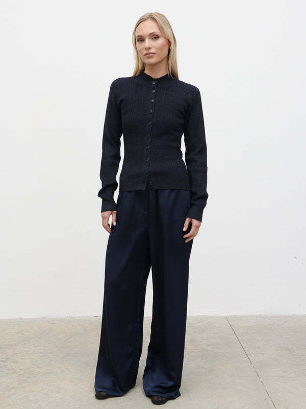 Pretty Lavish Ariana Fitted Knit Buttoned Cardigan