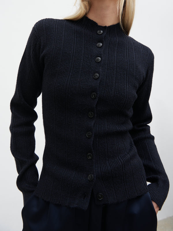 Pretty Lavish Ariana Fitted Knit Buttoned Cardigan