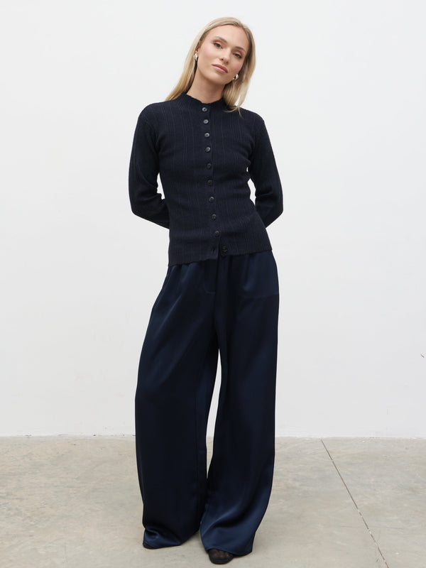 pretty lavish Ariana Fitted Knit Buttoned Cardigan