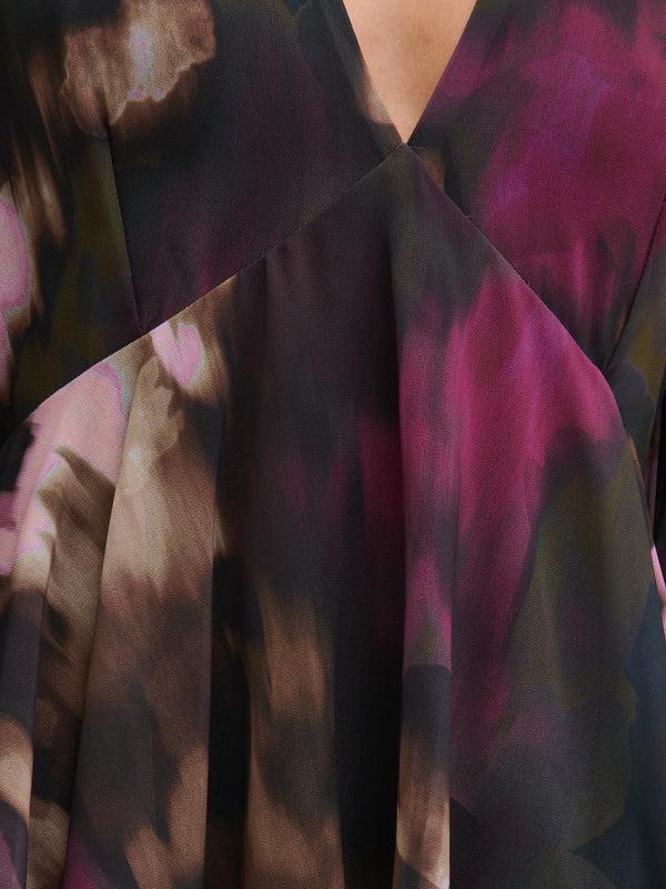 Pretty Lavish Ashton Ruffle Midi Dress