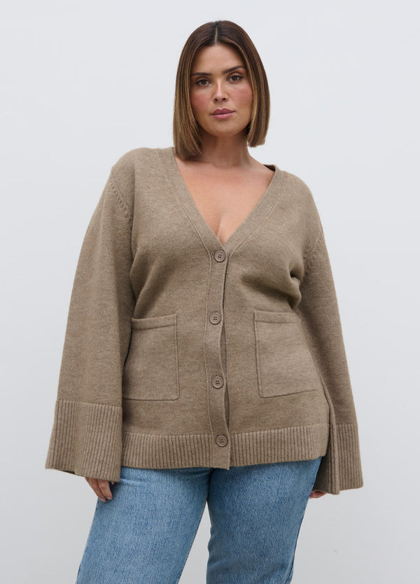 pretty lavish Autumn Knit Cardigan Curve