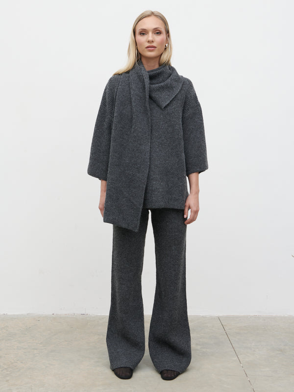 pretty lavish Beautrix Knit Straight Leg Trousers