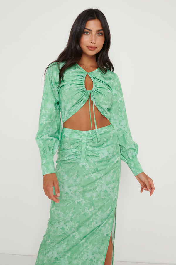 pretty lavish Bec Drawstring Top