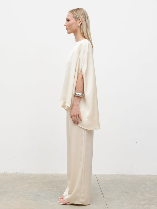 Pretty Lavish Breya Cape Floaty Satin Top