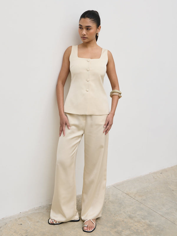 Pretty Lavish Breya Satin Drawstring Trousers