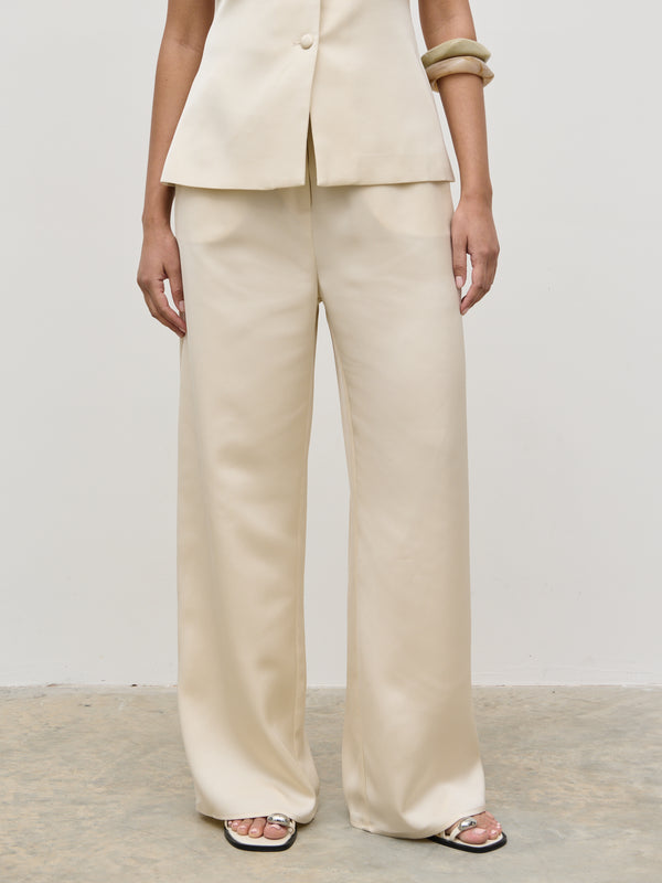 Pretty Lavish Breya Satin Drawstring Trousers