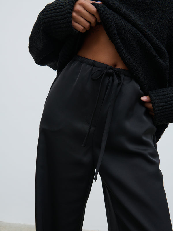 Pretty Lavish Breya Satin Drawstring Trousers