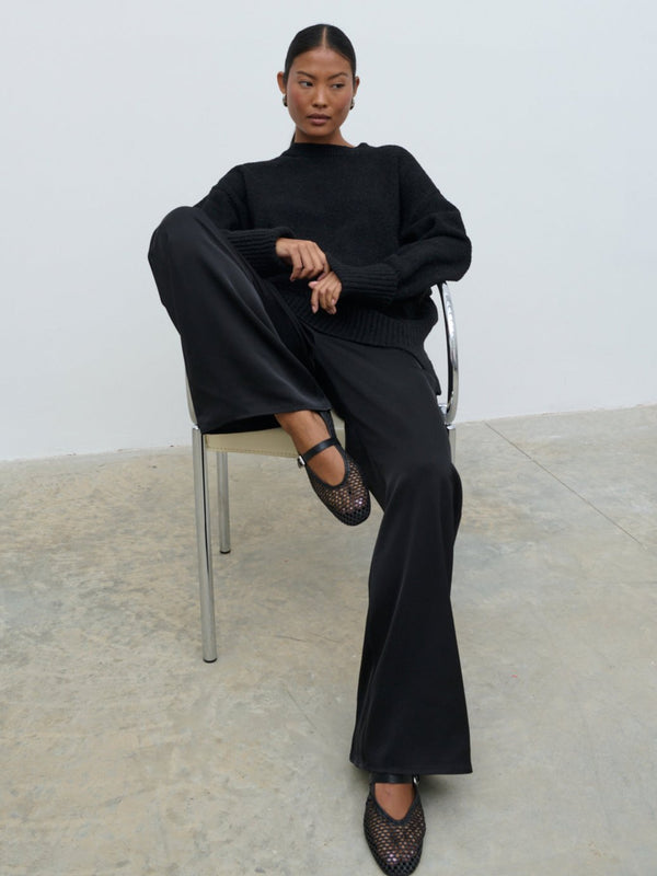 pretty lavish Breya Satin Drawstring Trousers