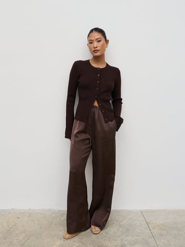 Pretty Lavish Breya Satin Drawstring Trousers