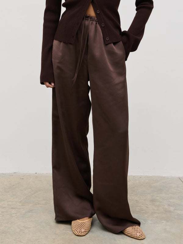 Pretty Lavish Breya Satin Drawstring Trousers