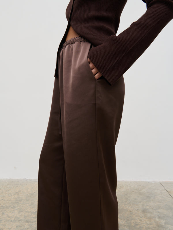 Pretty Lavish Breya Satin Drawstring Trousers