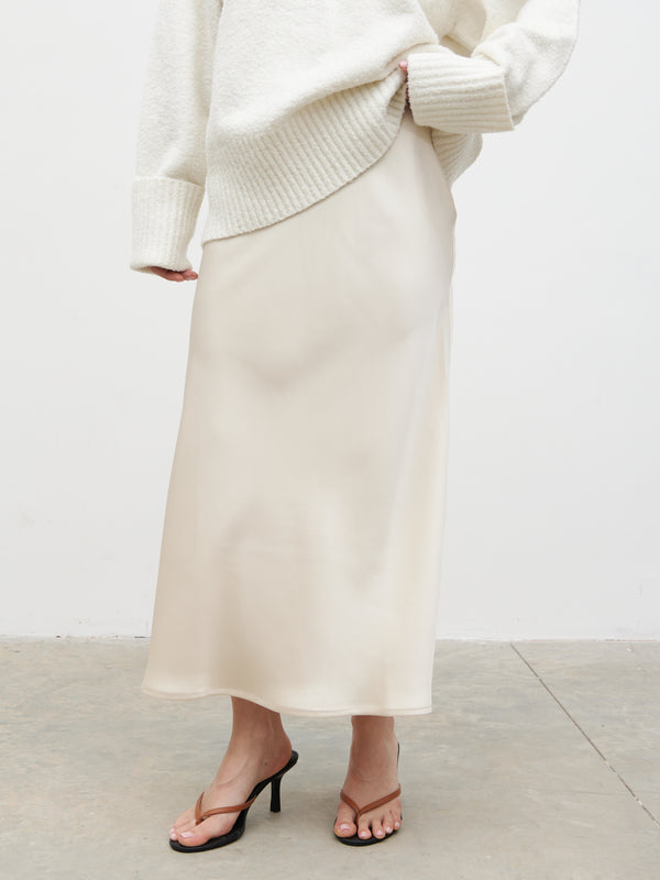 Pretty Lavish Breya Satin Midaxi Skirt