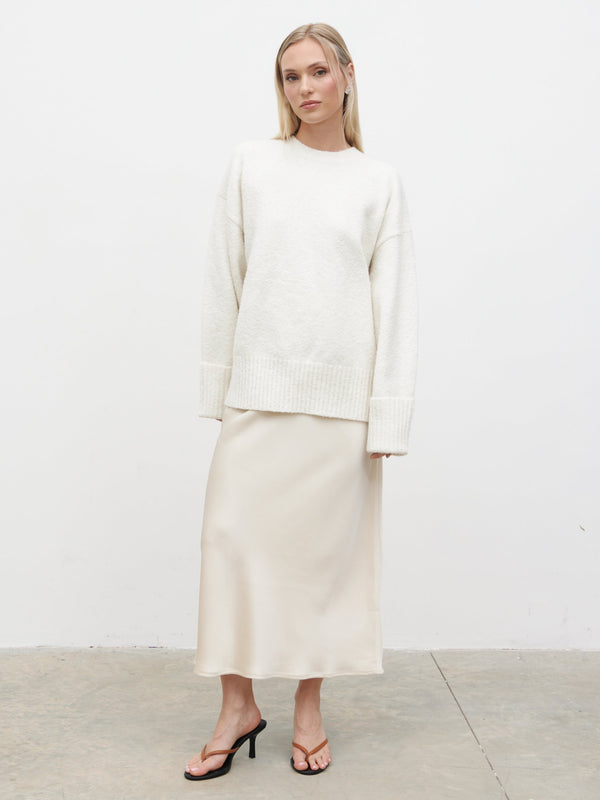 pretty lavish Breya Satin Midaxi Skirt