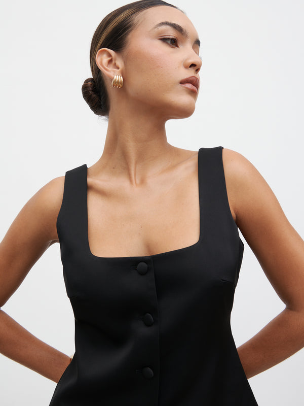 Pretty Lavish Breya Satin Waistcoat