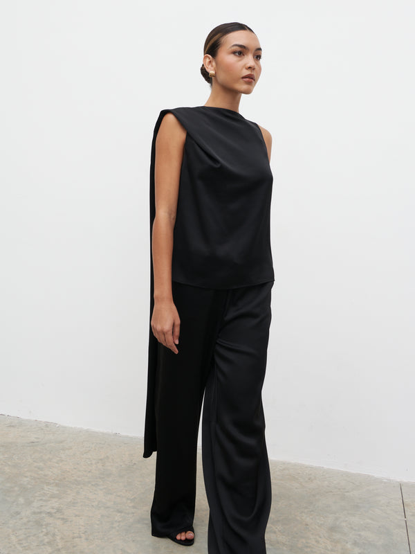 Pretty Lavish Breya Scarf Satin Top