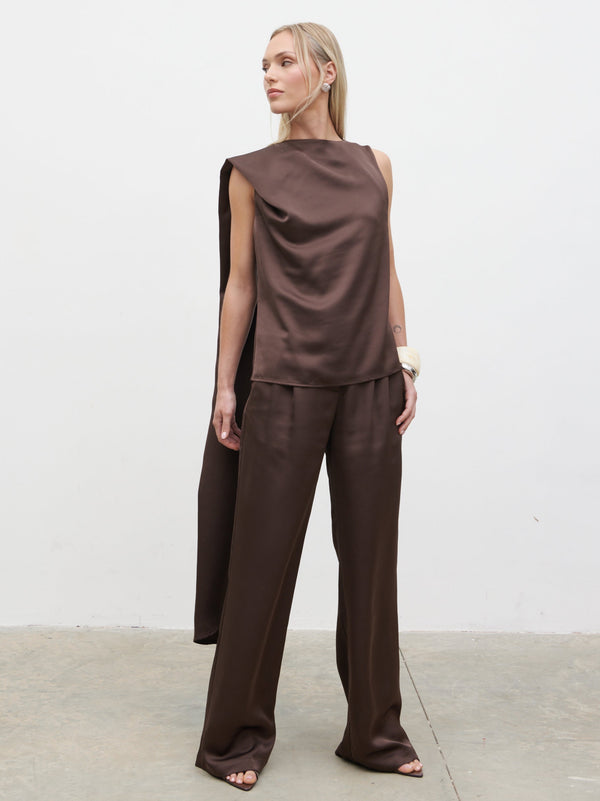 Pretty Lavish Breya Scarf Satin Top