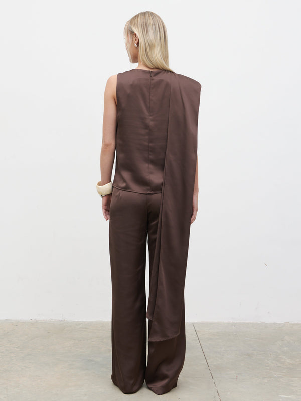 Pretty Lavish Breya Scarf Satin Top