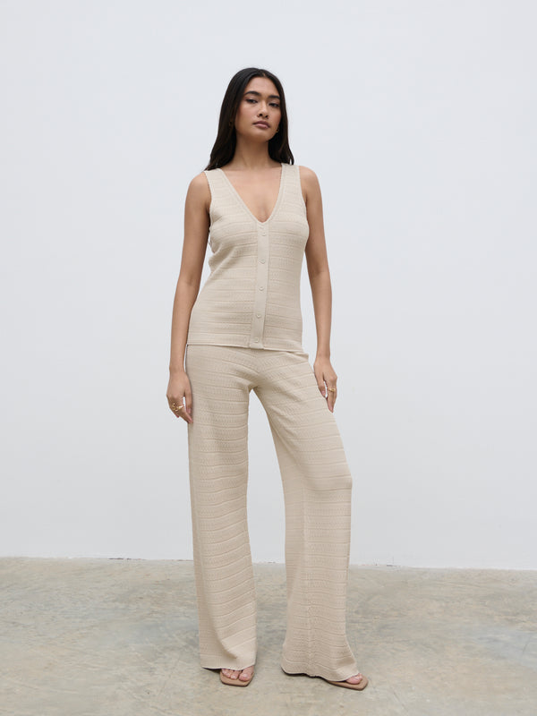 Pretty Lavish Bridget Crochet Knit Top