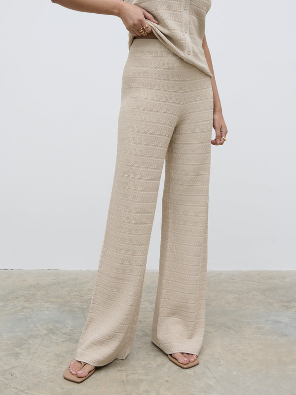 Pretty Lavish Bridget Crochet Knit Trousers