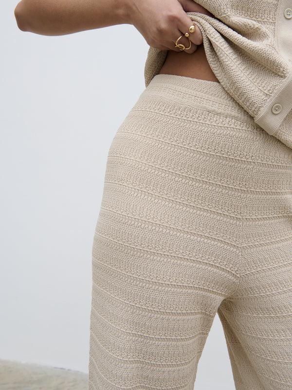 Pretty Lavish Bridget Crochet Knit Trousers