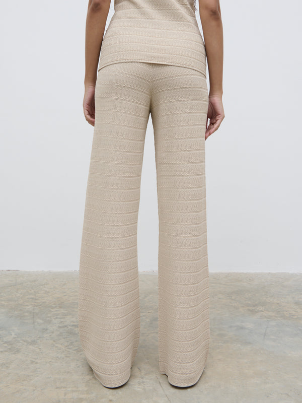 Pretty Lavish Bridget Crochet Knit Trousers